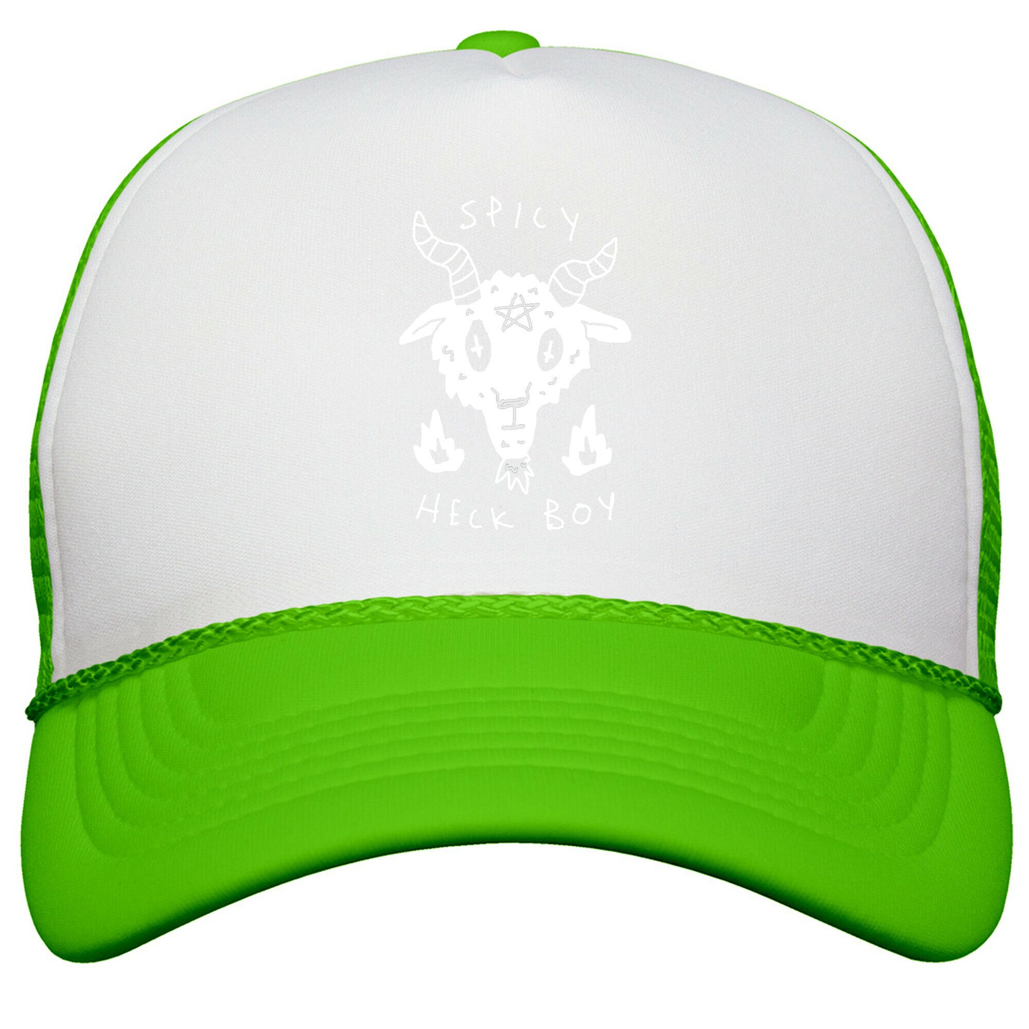 Spicy Heck Boy Satan Snapback Trucker Hat